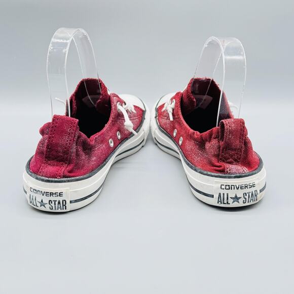 Converse Shoes Women 7 Red Chuck Taylor All Star Shoreline Slip Low Top Sneakers - Picture 8 of 12